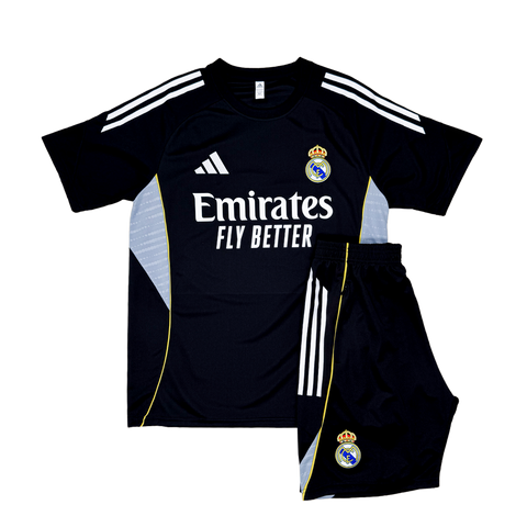 Real Madrid Entrenamiento Negro Corta